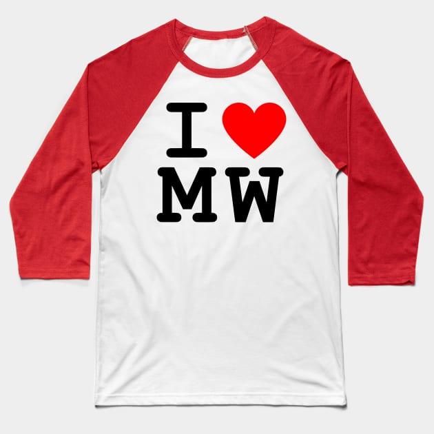 I Heart MW Baseball T-Shirt by MatthewWinkler